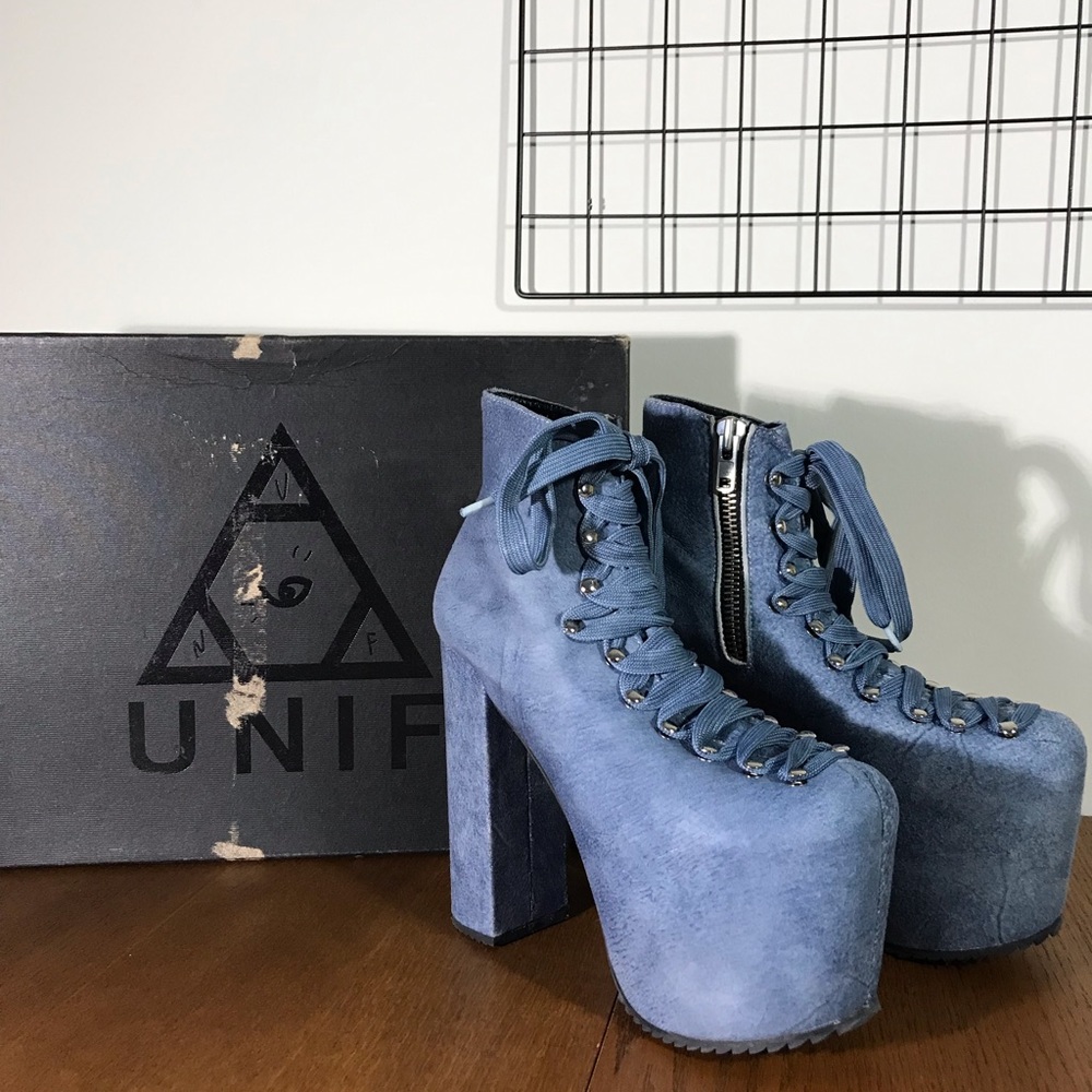UNIF blue suede Hellbounds